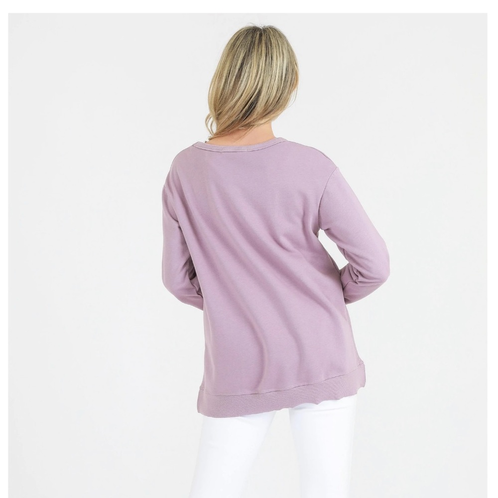 3rd Story ‘Ulverstone’ Relaxed Sweater Size L $40 💜 - Picture 8 of 11